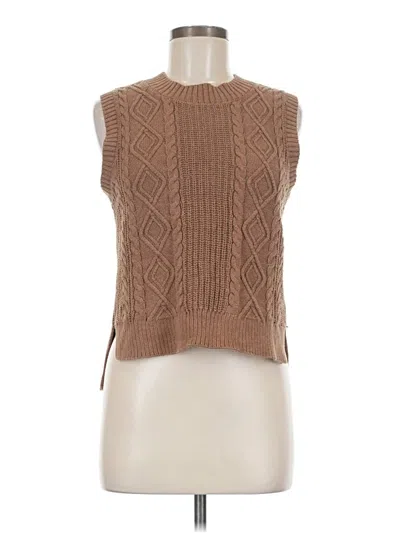Pre-owned J By Joie Sweater Vest In Brown