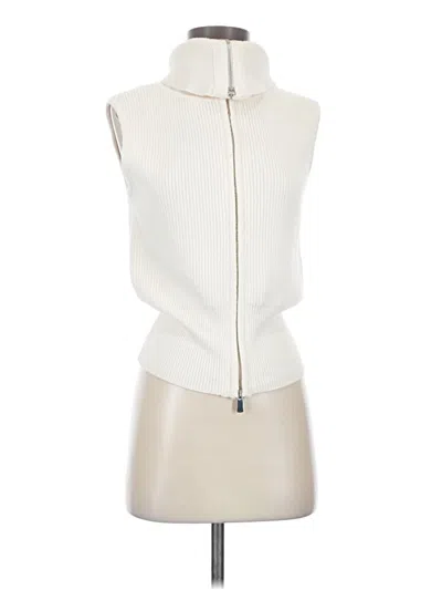 Pre-owned J By Joie Sweater Vest In Ivory