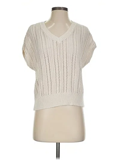 Pre-owned J By Joie Sweater Vest In Ivory