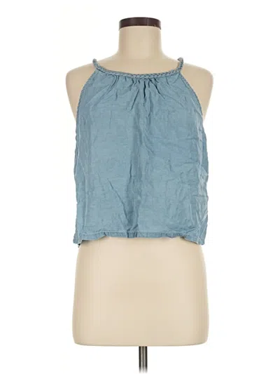 Pre-owned J By Joie Tank Top Blue Halter Neckline Tops