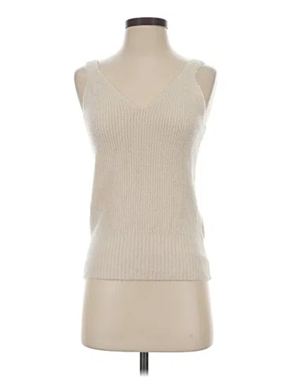 Pre-owned J By Joie Tank Top Ivory Strapless Neckline Tops