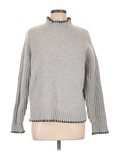 Pre-owned J By Joie Turtleneck Sweater In Gray