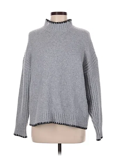 Pre-owned J By Joie Turtleneck Sweater In Gray