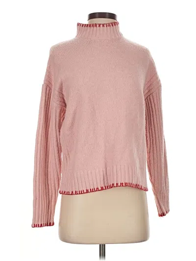 Pre-owned J By Joie Turtleneck Sweater In Pink