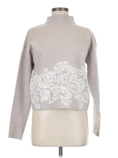 Pre-owned J By Joie Turtleneck Sweater In Silver