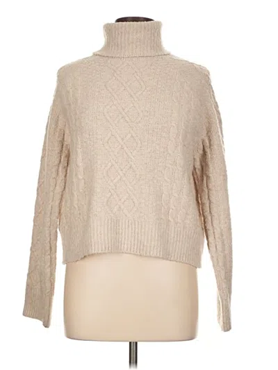 Pre-owned J By Joie Turtleneck Sweater In Tan