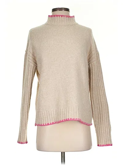 Pre-owned J By Joie Turtleneck Sweater In Tan