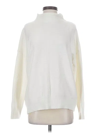 Pre-owned J By Joie Turtleneck Sweater In White