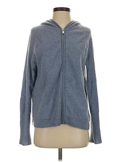 Pre-owned J By Joie Zip Up Hoodie In Blue