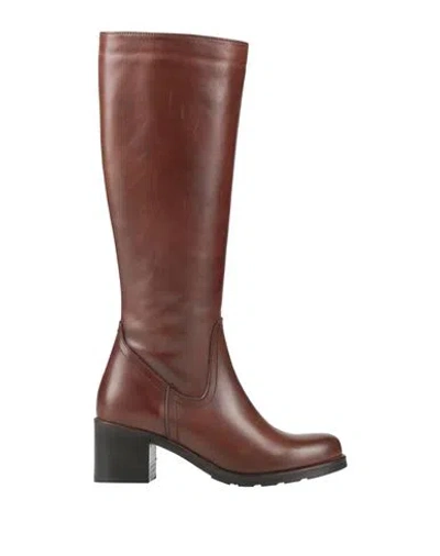 J D Julie Dee Woman Boot Brown Size 6 Leather