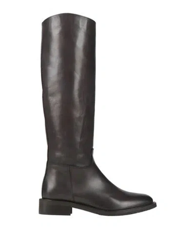 J D Julie Dee Woman Boot Dark Brown Size 7 Leather