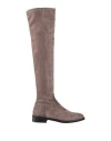 J D Julie Dee Woman Boot Dove Grey Size 7 Leather In Grey