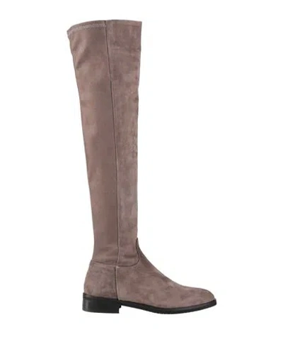 J D Julie Dee Woman Boot Dove Grey Size 7 Leather