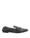 J D Julie Dee Woman Loafers Black Size 8 Leather