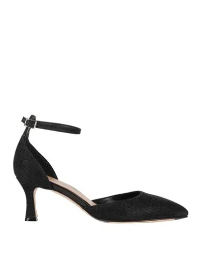 J D Julie Dee Woman Pumps Black Size 8 Textile Fibers