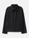 J Eongl I Black Wool Overshirt In Black
