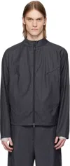 J Eongl I Gray Slash Jacket In Dark Grey