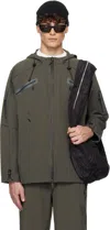 J Eongl I Gray Softshell Jacket In Charcoal