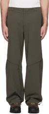 J Eongl I Khaki Softshell Trousers In Charcoal