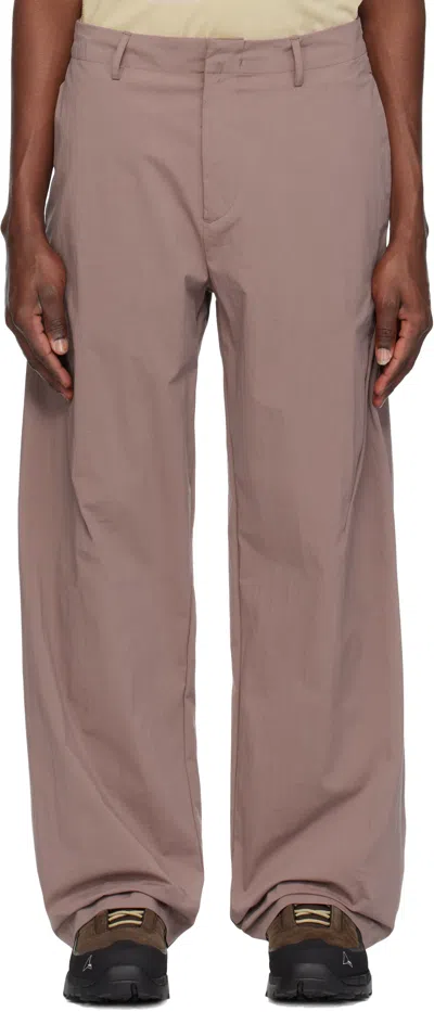 J Eongl I Pink Cicada Trousers In Dust Pink