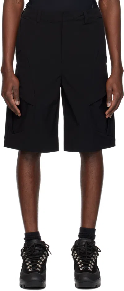 J Eongl I Ssense Exclusive Black Nylon Cargo Shorts