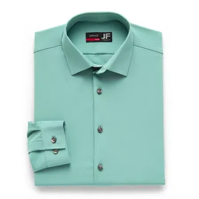 J. Ferrar 360 Stretch Performance Mens Slim Fit Stretch Fabric Long Sleeve Dress Shirt In Green