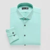 J. Ferrar Big And Tall 360 Stretch Performance Casual Mens Regular Fit Wrinkle Free Long Sleeve Dress Shirt In Green