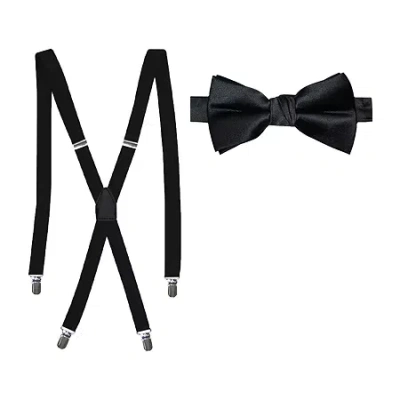 J. Ferrar Bow Tie Set In Black