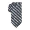 J. Ferrar Caleb Stripe Floral Tie In Black