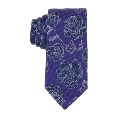J. Ferrar Clymer Floral Tie In Blue