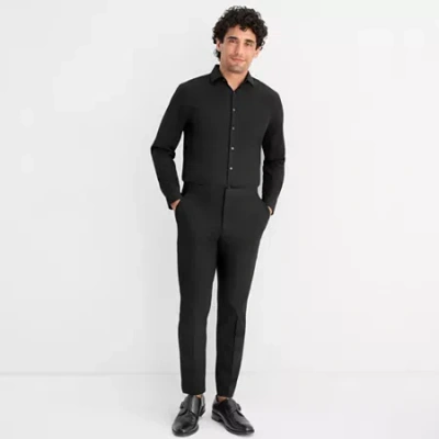 J. FERRAR CROP ANKLE MENS SLIM FIT TUXEDO PANT