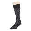 J. Ferrar Dress Mens 1 Pair Crew Socks In Black