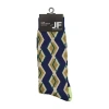 J. Ferrar Dress Mens 1 Pair Crew Socks In Blue
