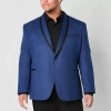 J. Ferrar Evening Edition Mens Big And Tall Slim Fit Sport Coat In Black