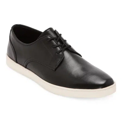 J. Ferrar Fleet Mens Round Closed Toe Oxford Shoes In Black