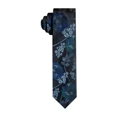 J. Ferrar Floral Tie In Blue