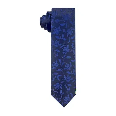 J. Ferrar Floral Tie In Blue