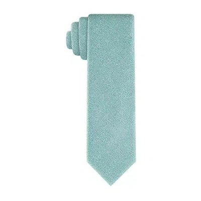 J. Ferrar Floral Tie In Green