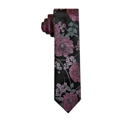 J. Ferrar Floral Tie In Black