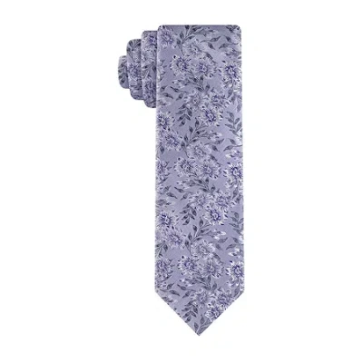 J. Ferrar Floral Tie In Metallic