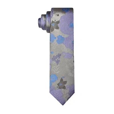 J. Ferrar Floral Tie In Blue