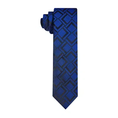 J. Ferrar Geometric Tie In Blue