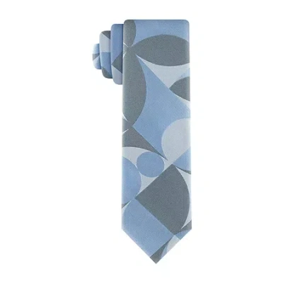 J. Ferrar Geometric Tie In Blue