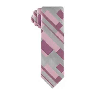 J. Ferrar Geometric Tie In Pink