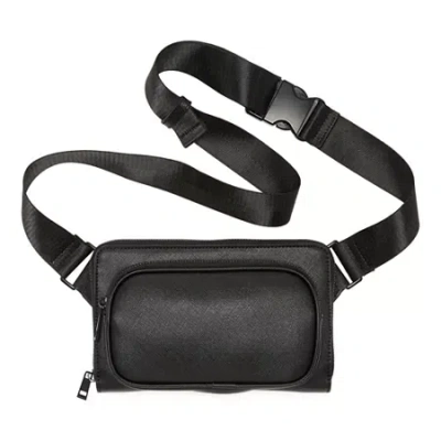 J. Ferrar Logo Mini Messenger Bag In Black