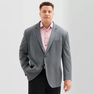 J. Ferrar Mens Big And Tall Stretch Fabric Regular Fit Sport Coat In Multi
