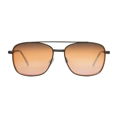 J. Ferrar Mens Browline Sunglasses In Black