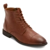 J. Ferrar Mens Colebrook Flat Heel Lace Up Boots In Brown