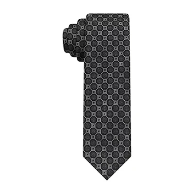 J. Ferrar Mens Geometric Tie In Black
