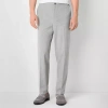 J. Ferrar Mens Regular Fit Drawstring Pant In Gray